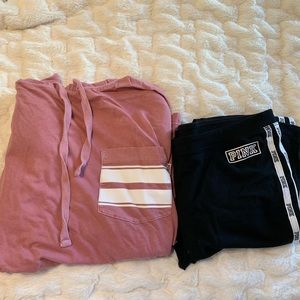 PINK/Victoria’s Secret hoodie and legging set